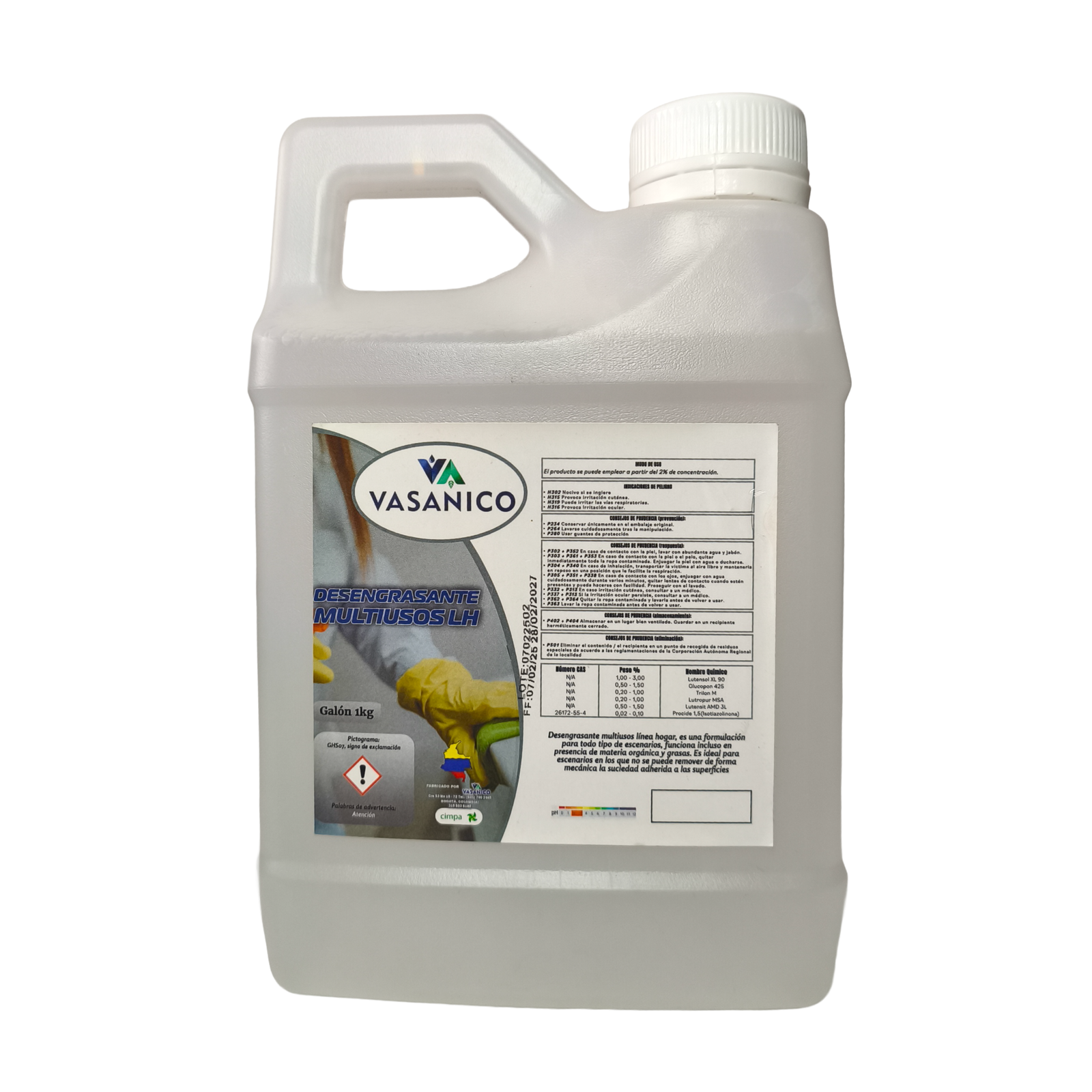 Foto productos Vasanico _Desengrasante Multiusos, 1L