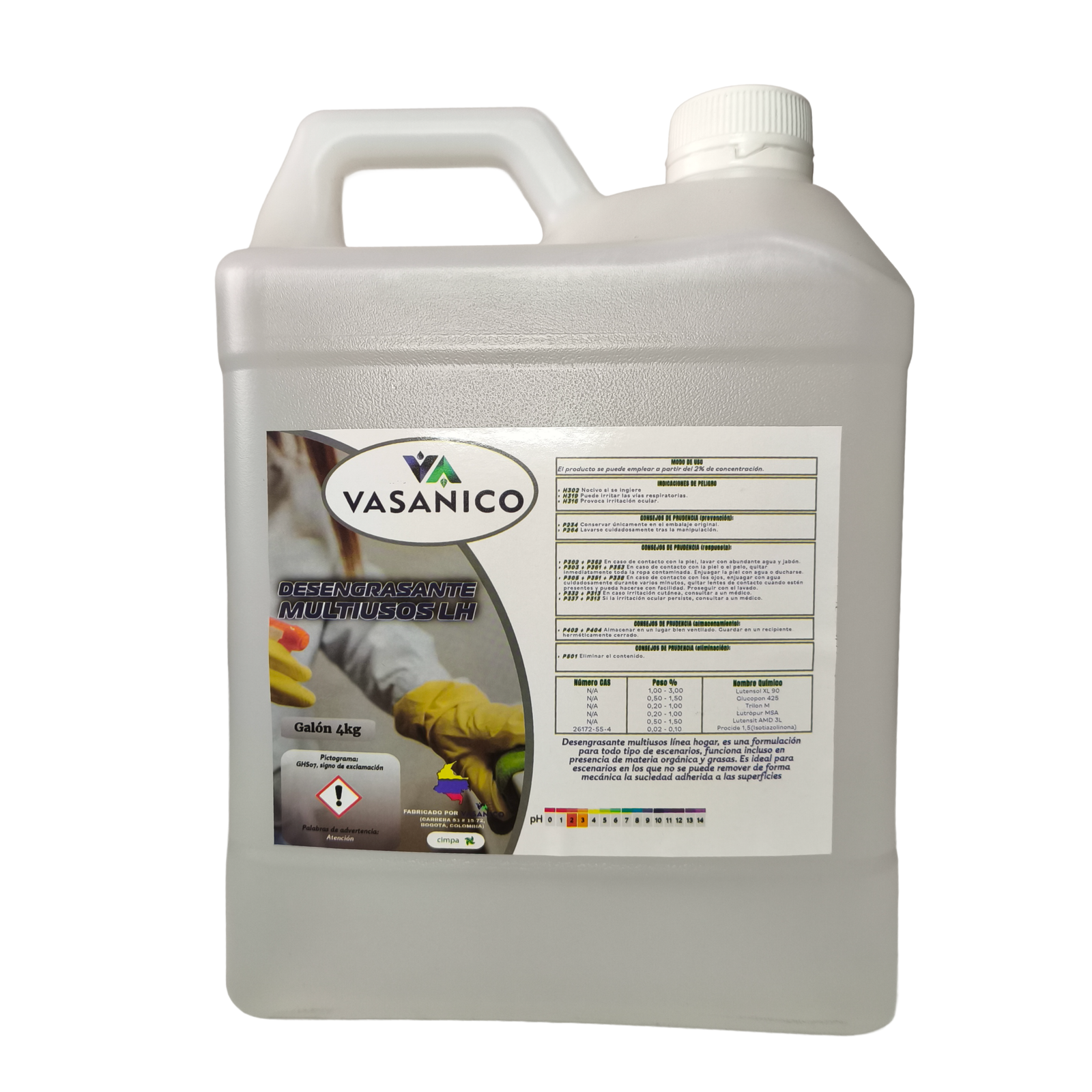 Foto productos Vasanico _Desengrasante Multiusos, Galón