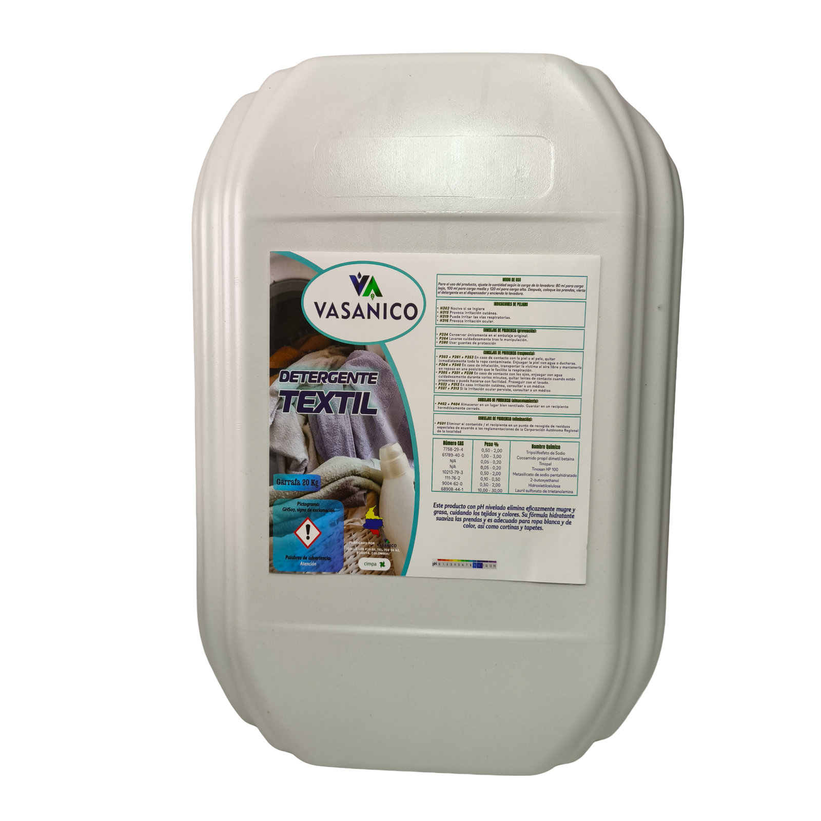 Foto productos Vasanico _Detergente, Garrafa